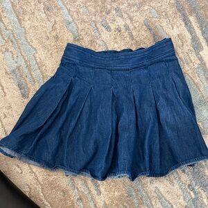 J. Crew Kids Denim Skirt in Deep Blue